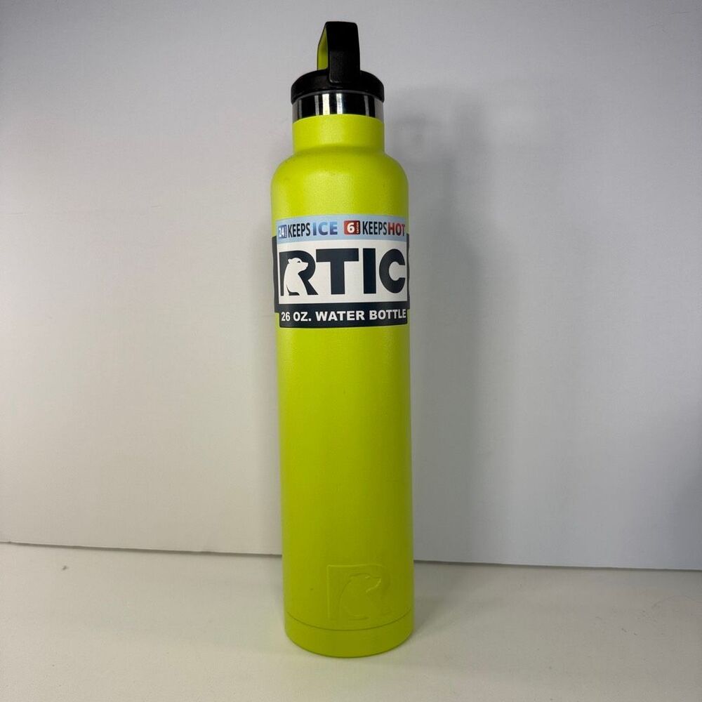 RTIC 26 oz. Vacuum Insulated Stainless Steel Water Bottle - Lime Green / Neon Ye